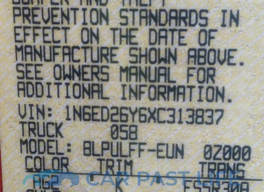 1N6ED26Y6XC313837# 9