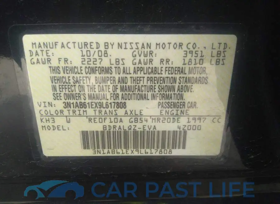 3N1AB61EX9L617808# 9