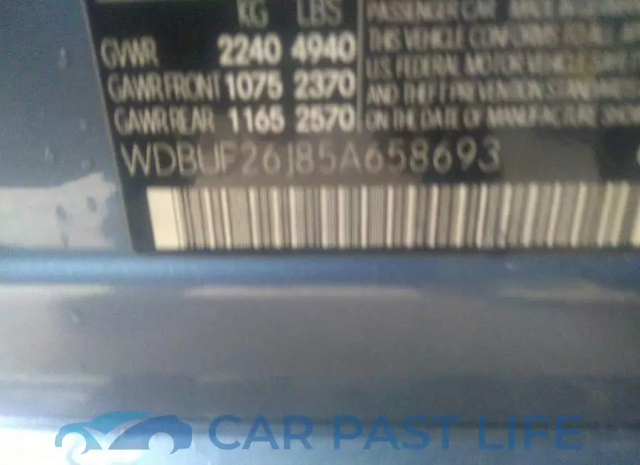 WDBUF26J85A658693# 9