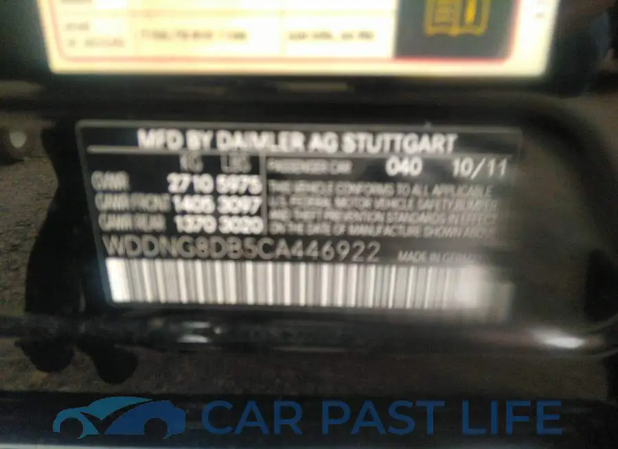 WDDNG8DB5CA446922# 9