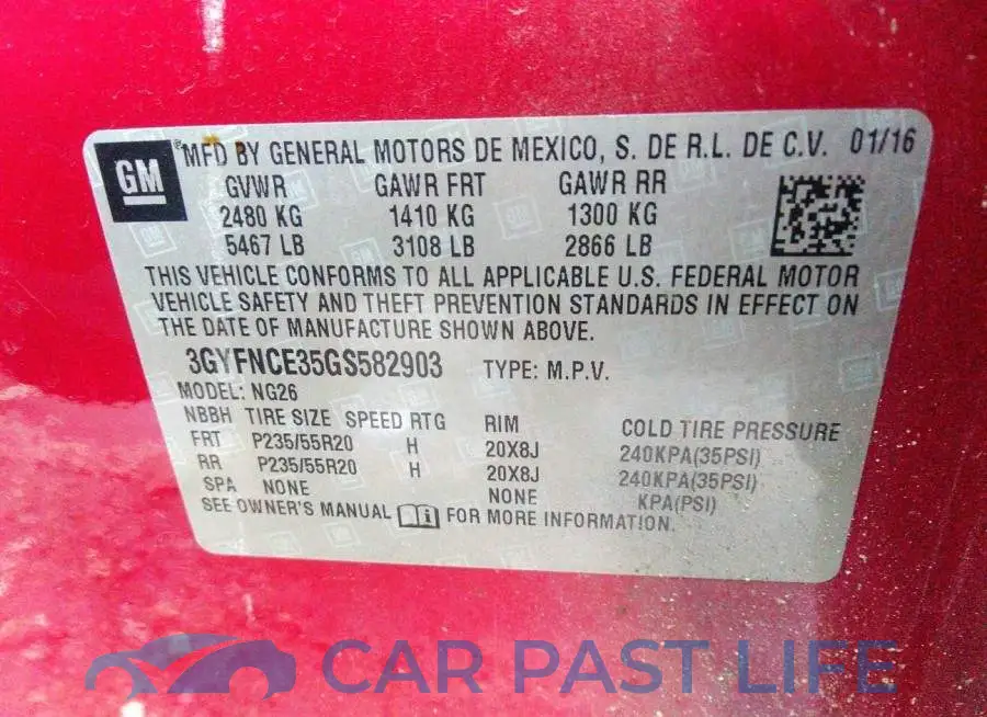 3GYFNCE35GS582903# 9