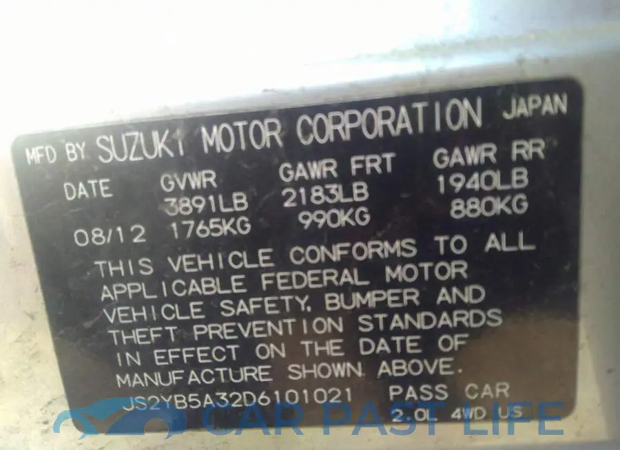 JS2YB5A32D6101021# 9