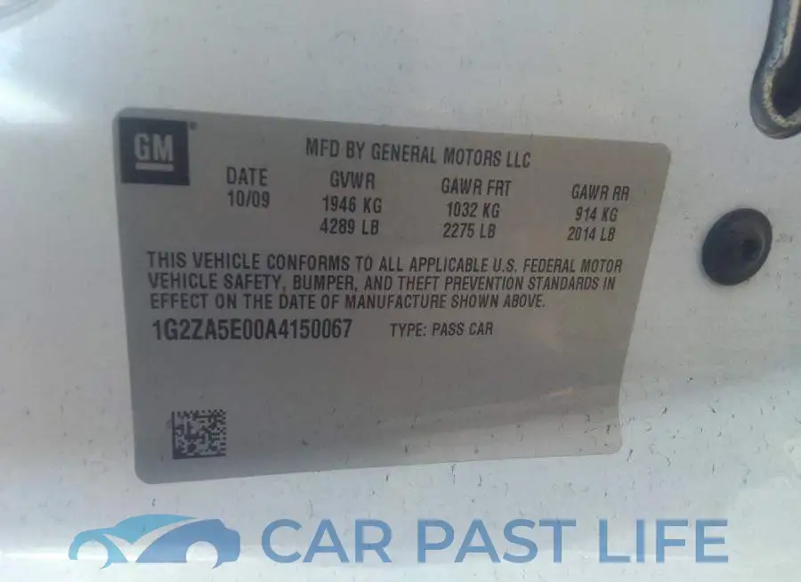 1G2ZA5E00A4150067# 9
