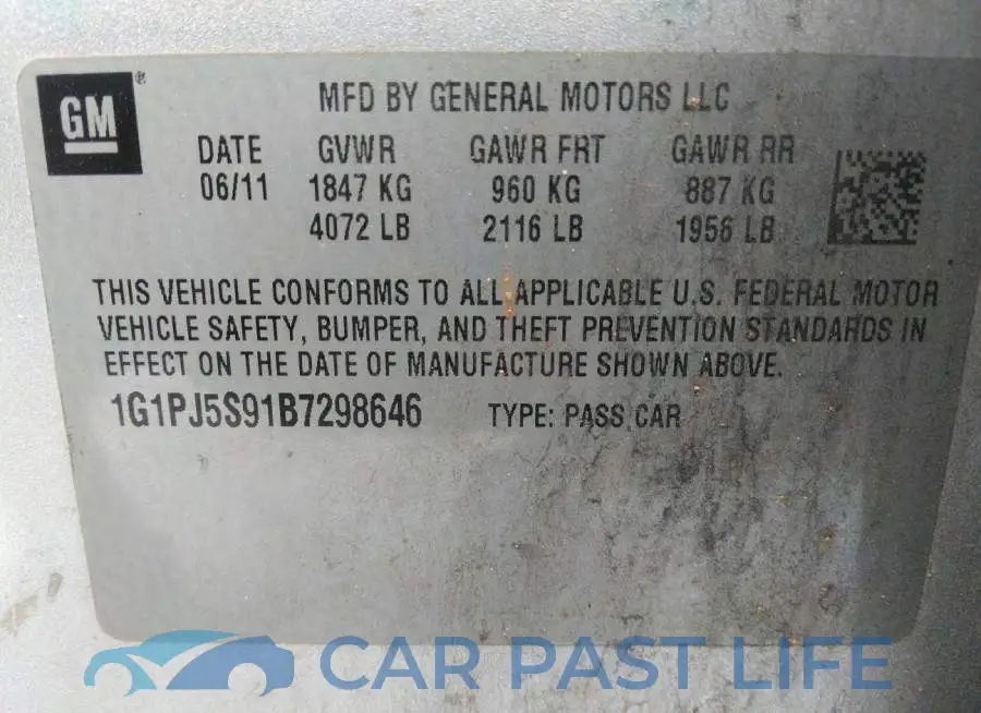 1G1PJ5S91B7298646# 9