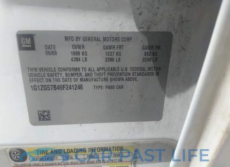 1G1ZG57B49F241246# 9