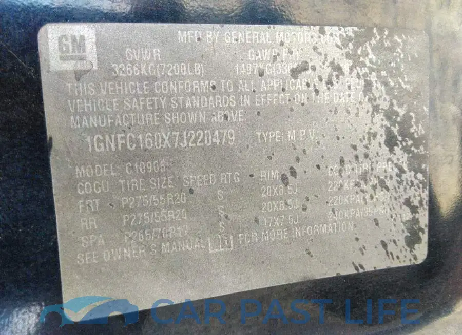 1GNFC160X7J220479# 9