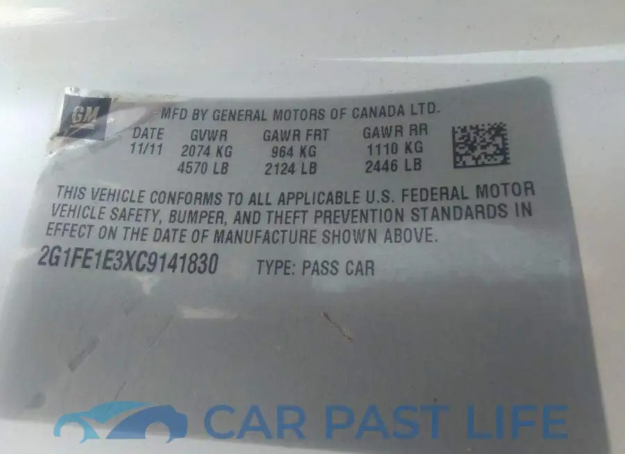 2G1FE1E3XC9141830# 9