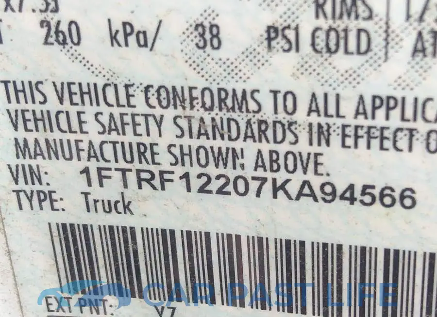 1FTRF12207KA94566# 9