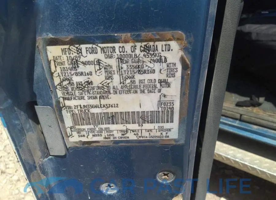2FTJW35G6LCA37612# 9