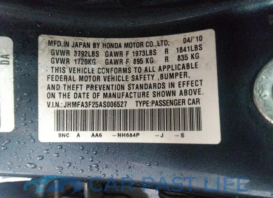 JHMFA3F25AS006527# 9
