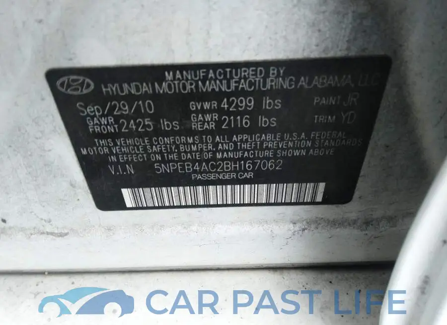 5NPEB4AC2BH167062# 9