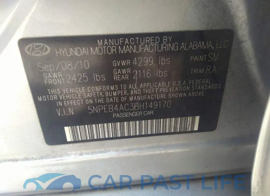 5NPEB4AC3BH149170# 9
