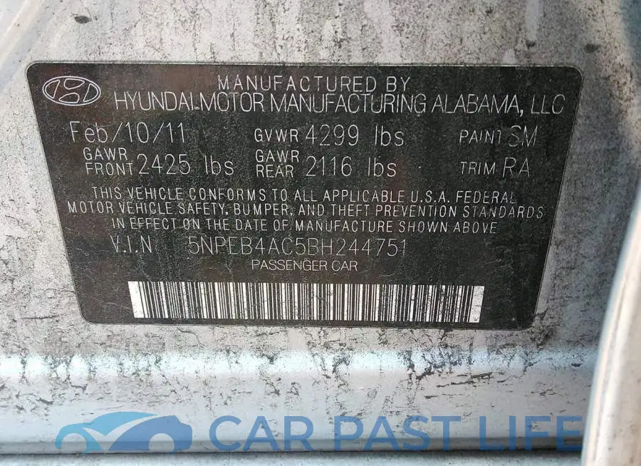 5NPEB4AC5BH244751# 9