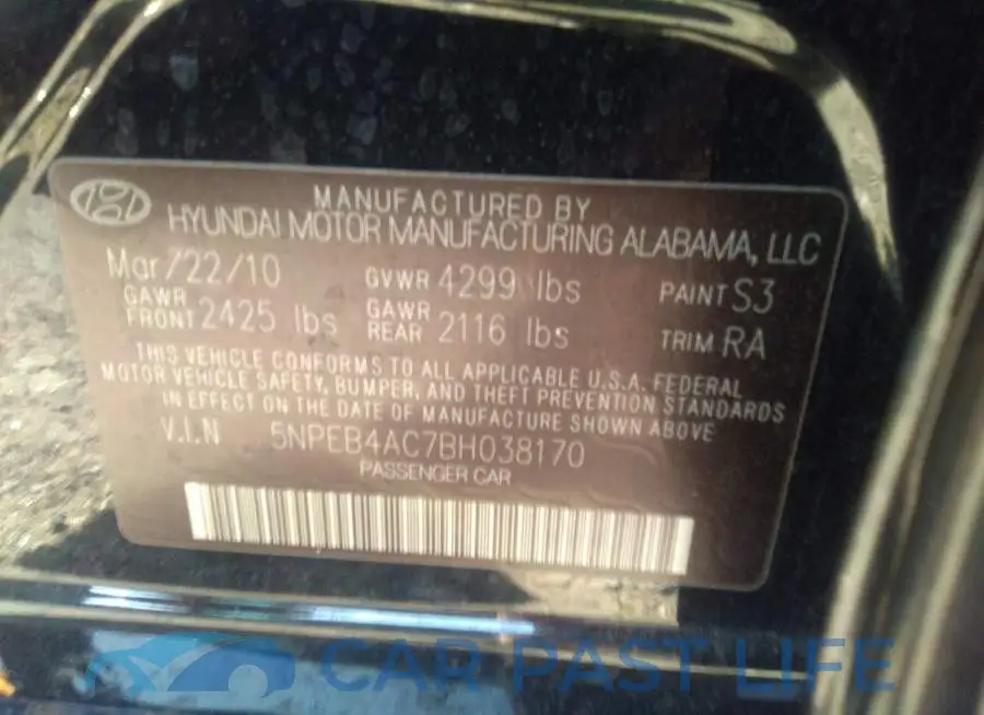 5NPEB4AC7BH038170# 9