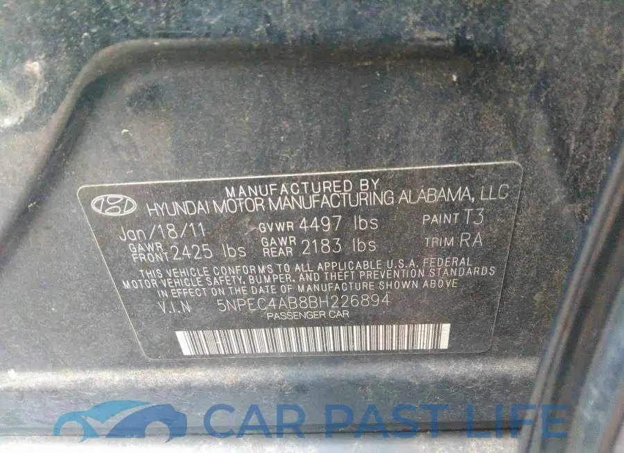 5NPEC4AB8BH226894# 9