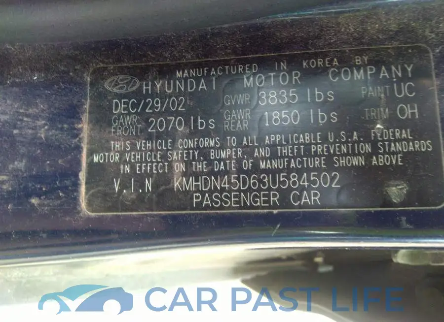KMHDN45D63U584502# 9