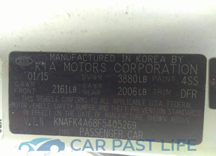 KNAFK4A68F5405269# 9