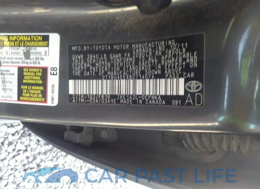 2T1BU4EEXBC714574# 9