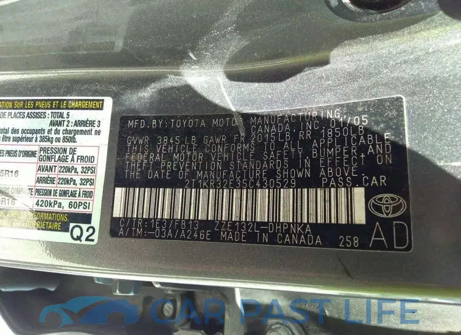 2T1KR32E35C430529# 9