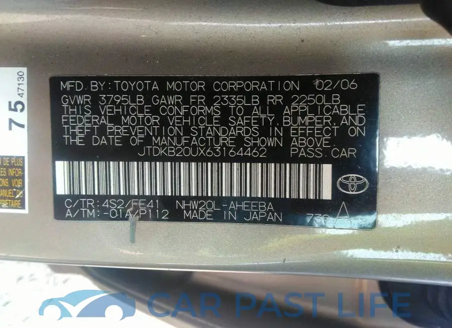 JTDKB20UX63164462# 9