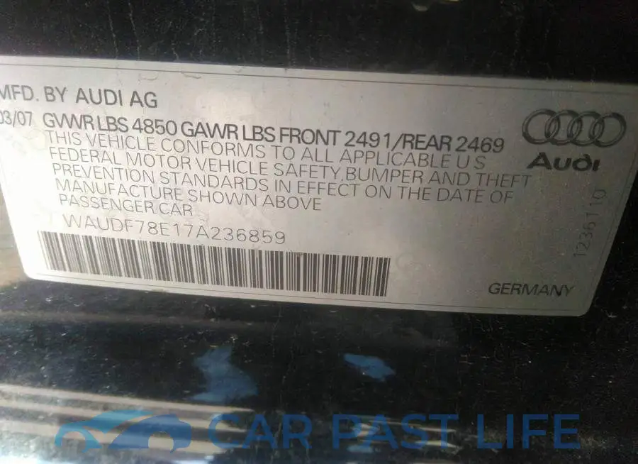 WAUDF78E17A236859# 9