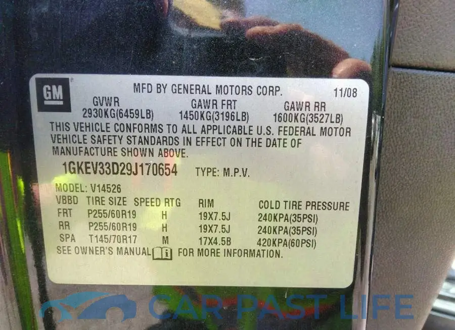 1GKEV33D29J170654# 9