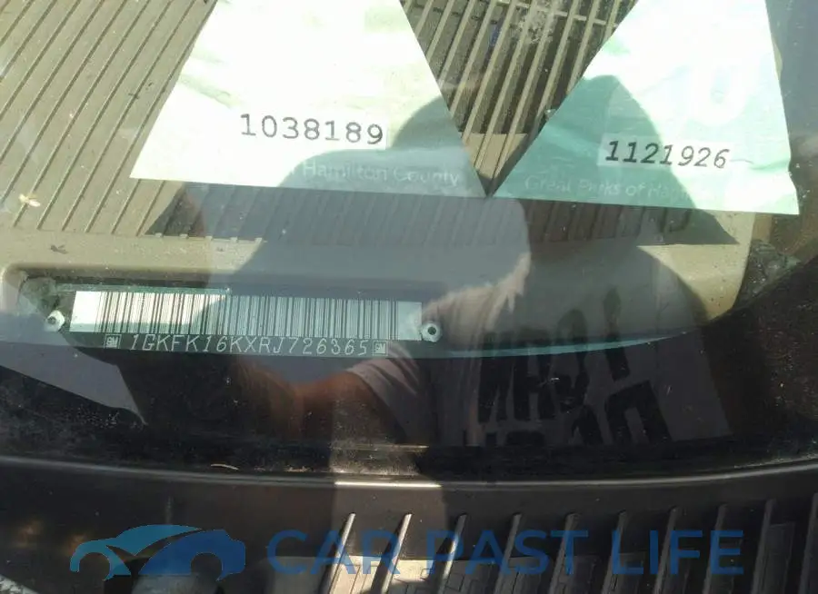 1GKFK16KXRJ726365# 9