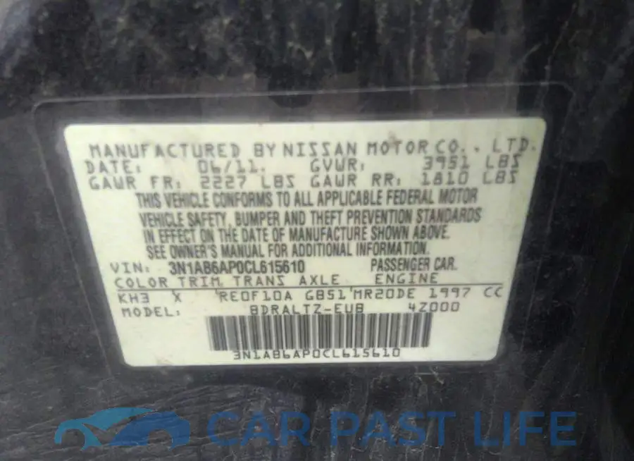 3N1AB6AP0CL615610# 9