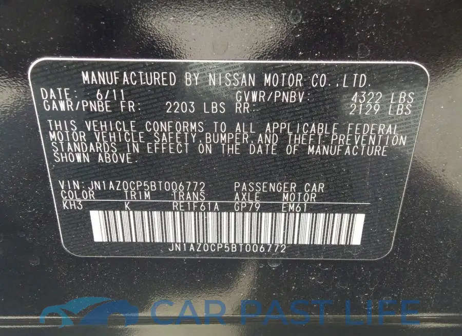 JN1AZ0CP5BT006772# 9
