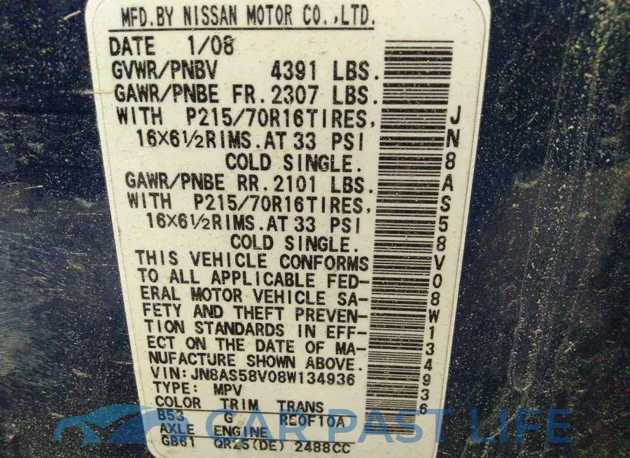 JN8AS58V08W134936# 9