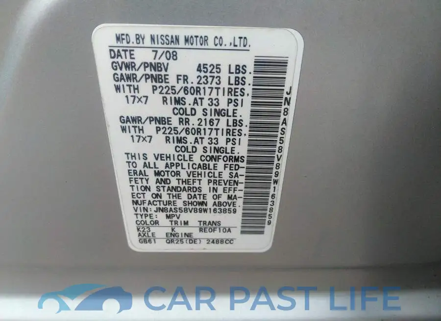 JN8AS58V89W163859# 9