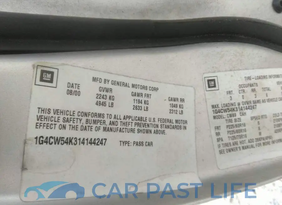1G4CW54K314144247# 9