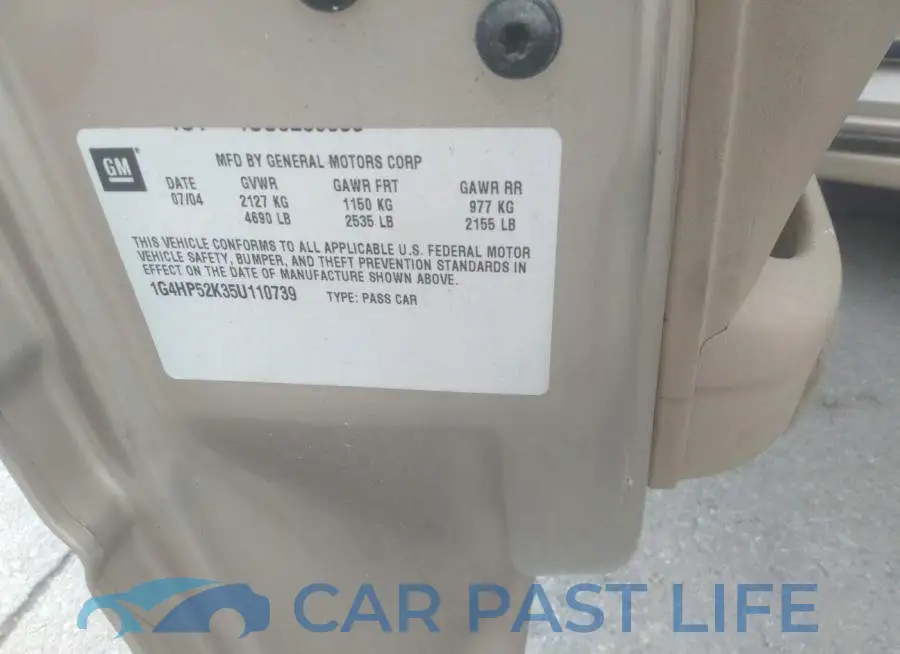 1G4HP52K35U110739# 9