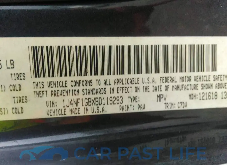 1J4NF1GBXBD119293# 9