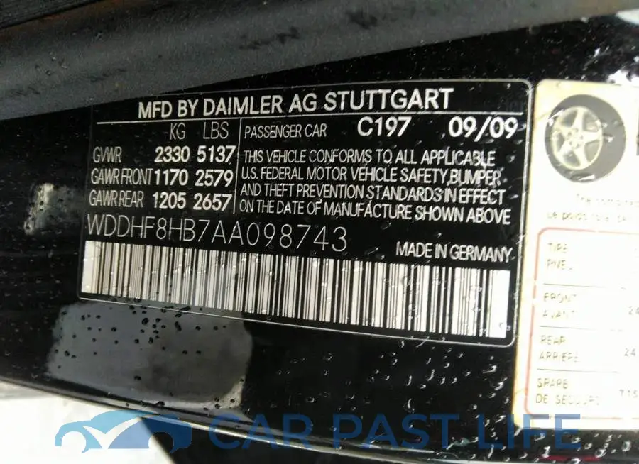 WDDHF8HB7AA098743# 9