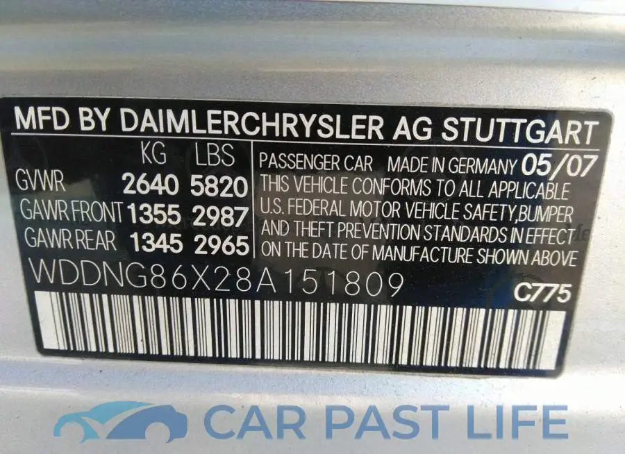WDDNG86X28A151809# 9