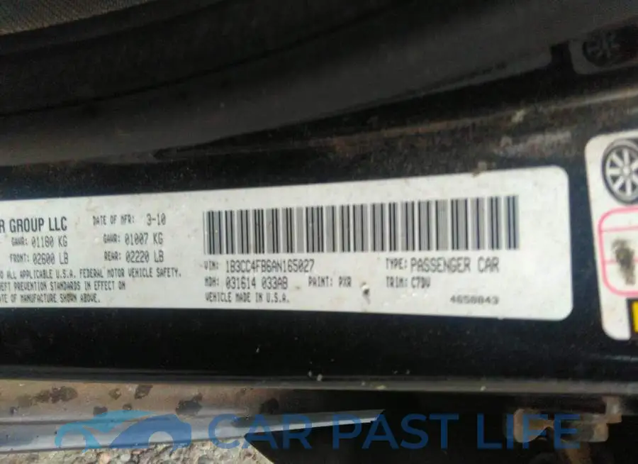 1B3CC4FB6AN165027# 9