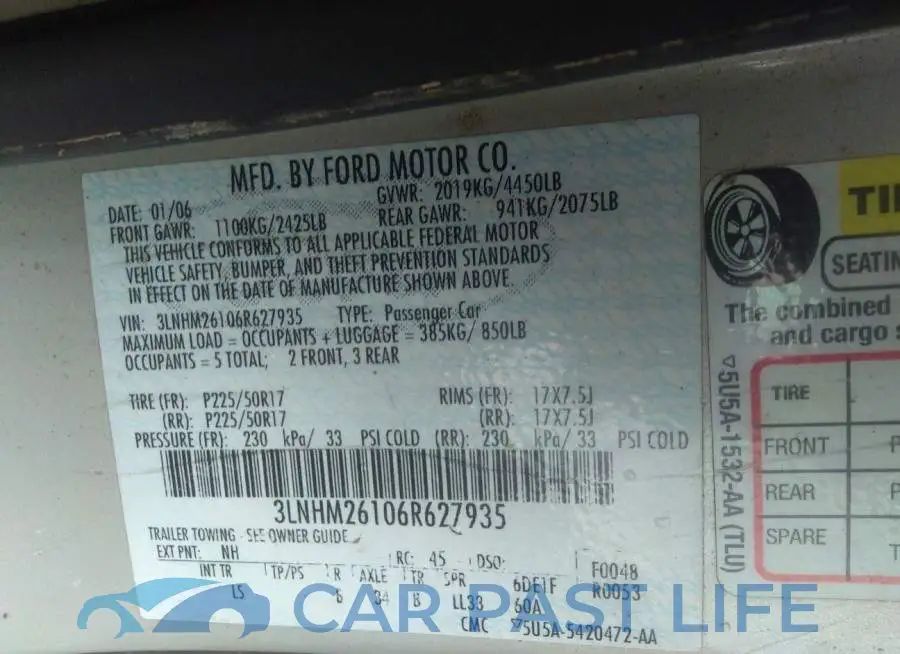 3LNHM26106R627935# 9