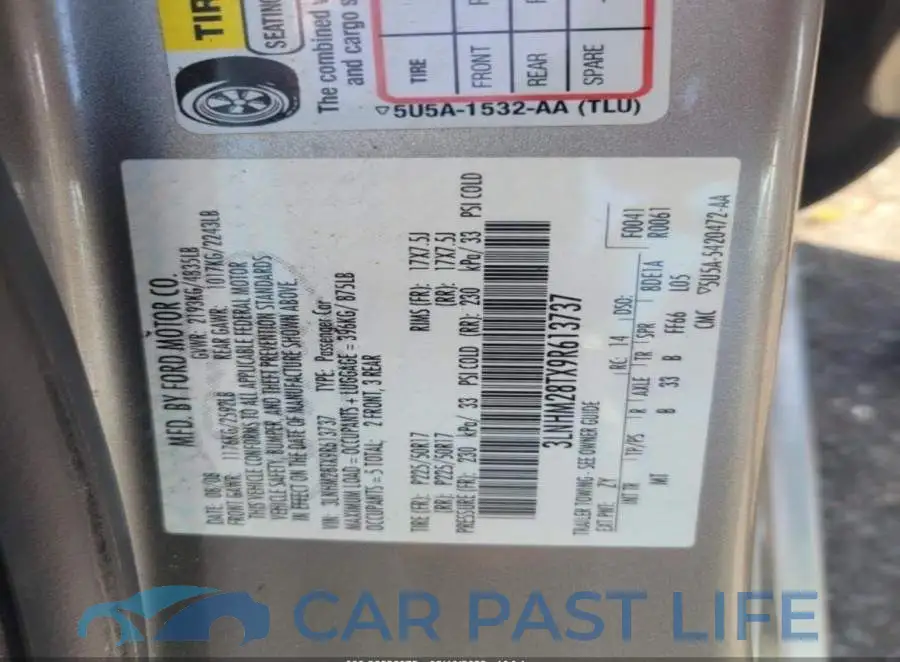 3LNHM28TX9R613737# 8