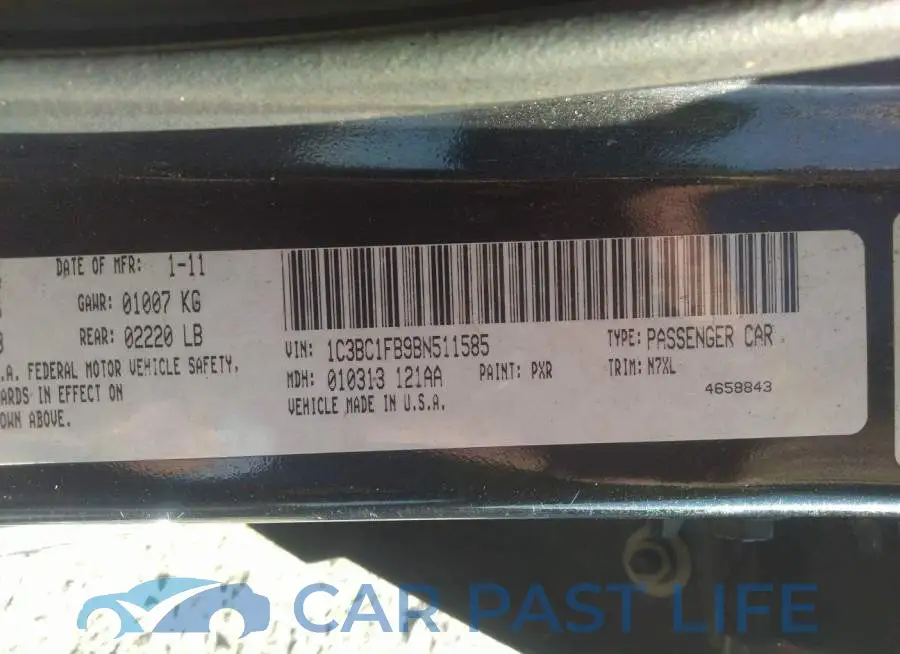 1C3BC1FB9BN511585# 9