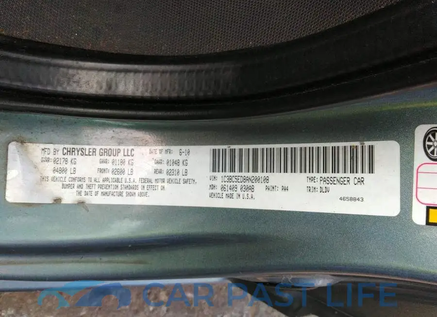 1C3BC5ED8AN200108# 9