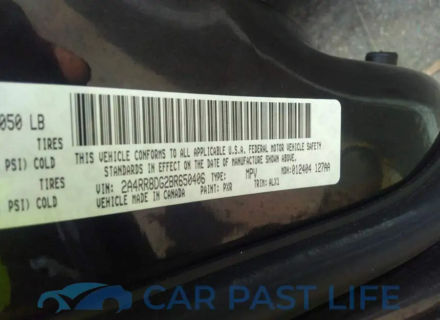 2A4RR8DG2BR650406# 9