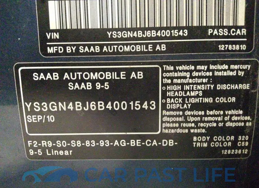 YS3GN4BJ6B4001543# 9