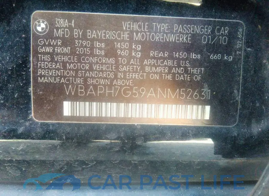 WBAPH7G59ANM52631# 9