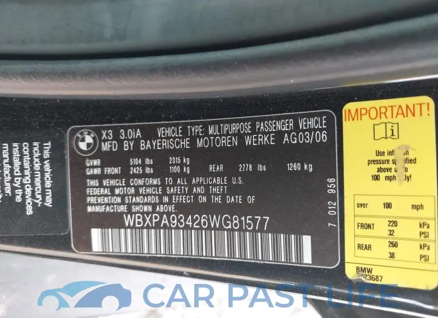 WBXPA93426WG81577# 9