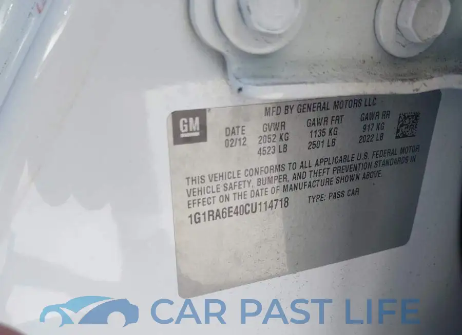 1G1RA6E40CU114718# 9
