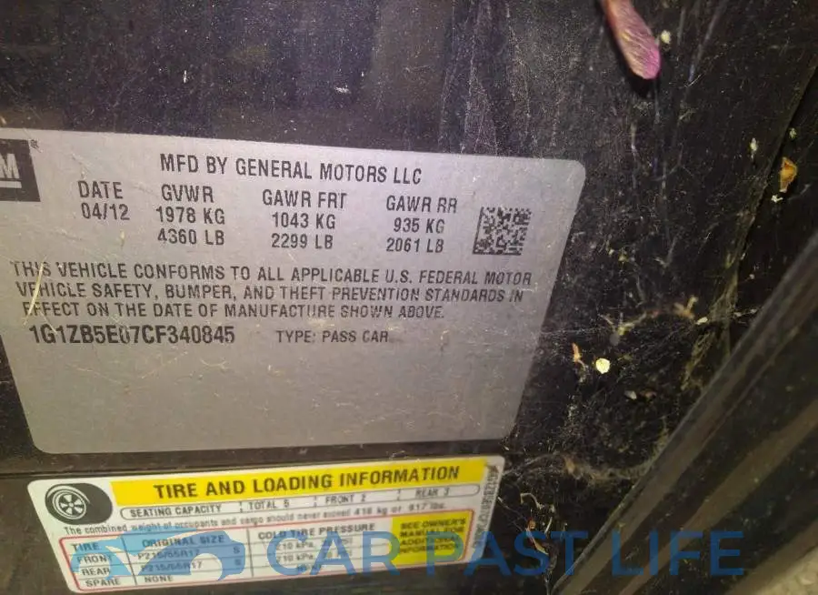 1G1ZB5E07CF340845# 9