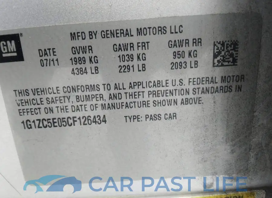 1G1ZC5E05CF126434# 9