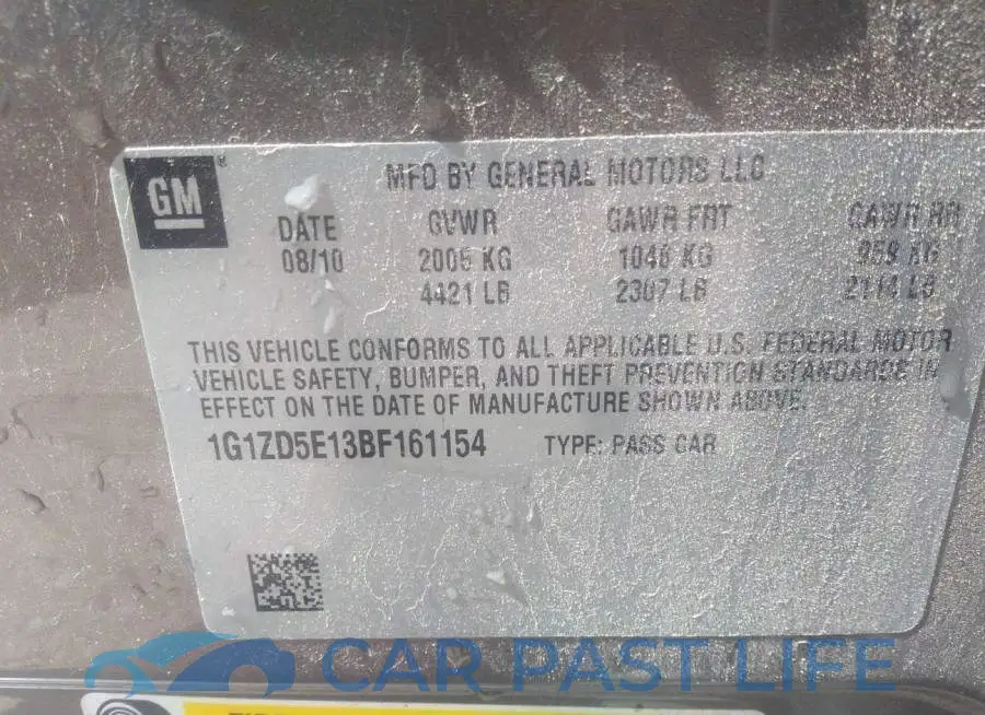1G1ZD5E13BF161154# 9