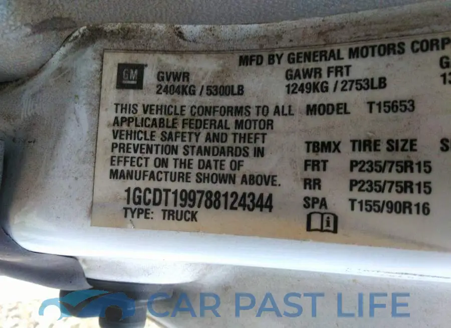 1GCDT199788124344# 9